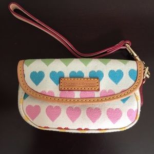 Dooney and Bourke heart wristlet